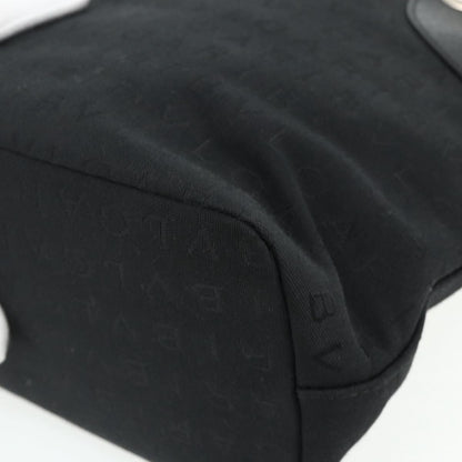 Bvlgari Logomania Canvas, Black, Canvas, Shoulder Bag