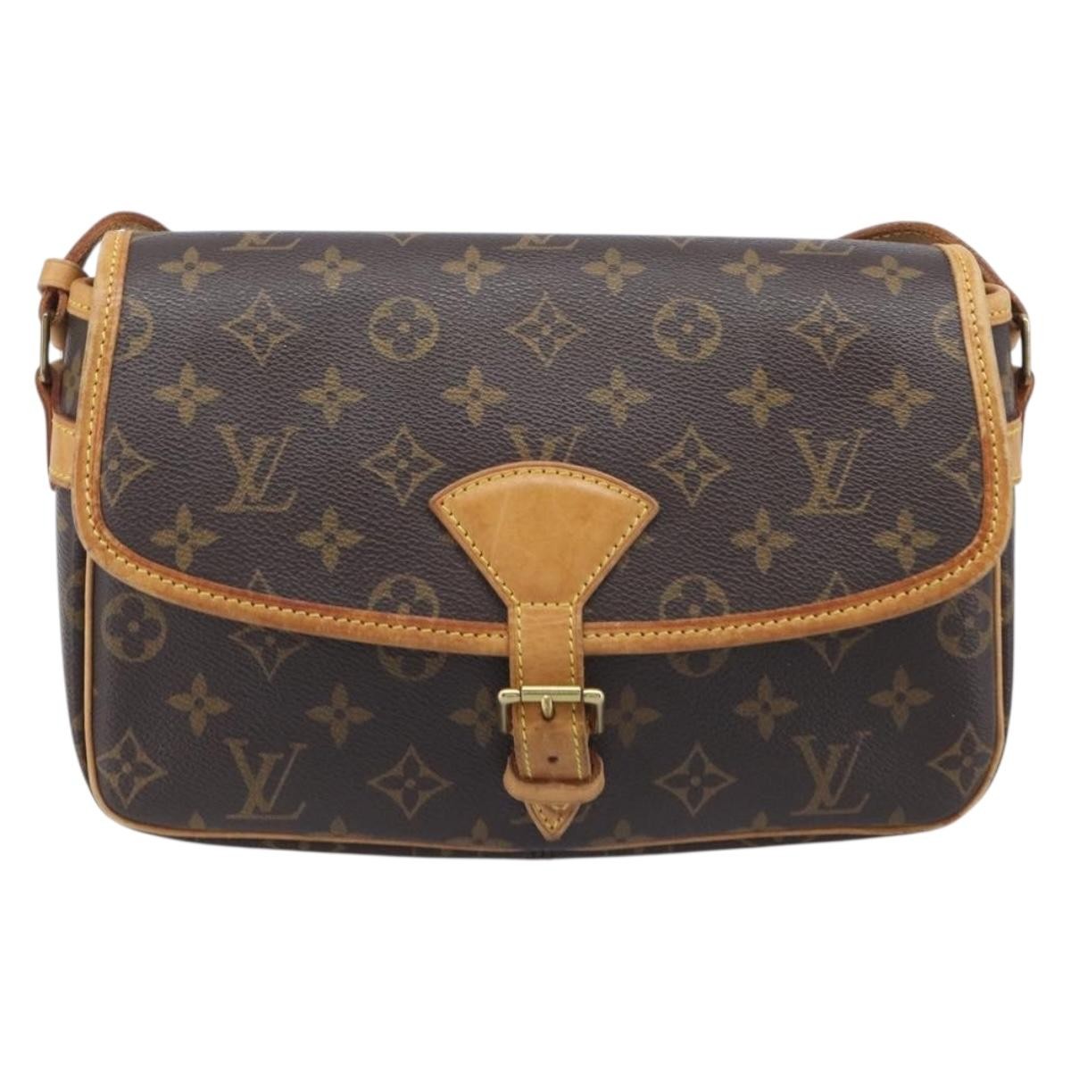 Louis Vuitton Sologne Monogram Canvas, Brown, Canvas, Handbag