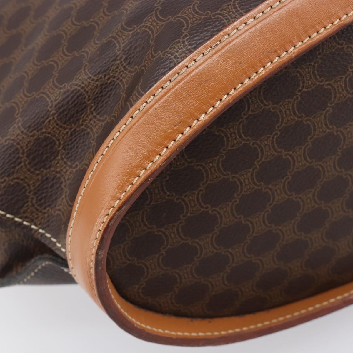 Celine Macadam Canvas and leather, Brown, Canvas, Tote Bag