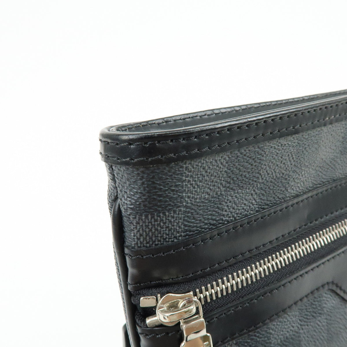 Louis Vuitton Thomas Damier Graphite, Black, Canvas, Handbag