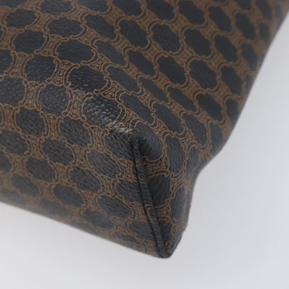 Celine Vintage Macadam Canvas and Leather, Black, Canvas, Handbag