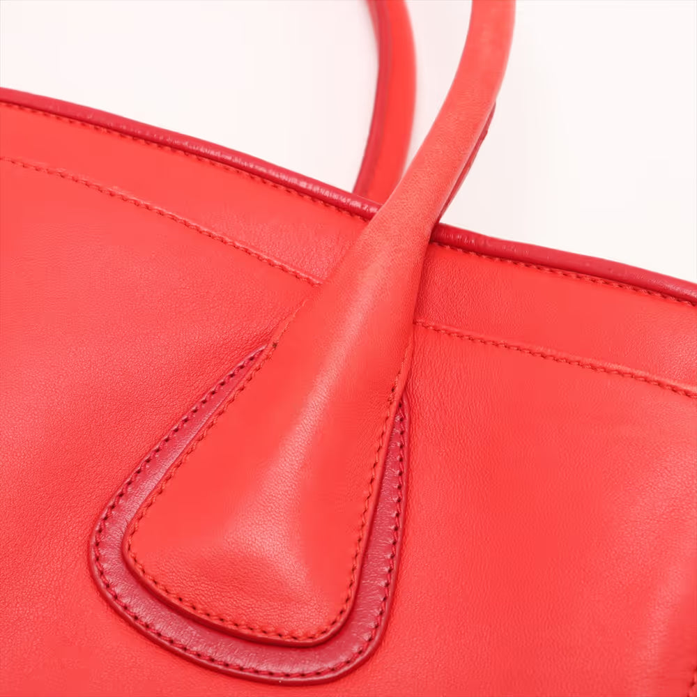 Chanel Cerf Executive Tote Leather, RED, LEATHER, Handbag