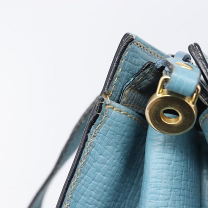 Loewe Tote Leather, Blue, Leather, Tote Bag