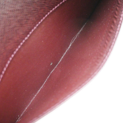 Louis Vuitton Pochette Baikal Clutch Taiga Leather, Burgundy, Leather, Clutch