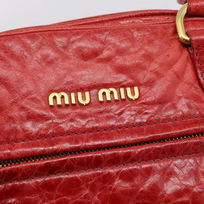 Miu Miu Coffer Convertible Satchel Matelasse Leather, Red, Leather, Handbag