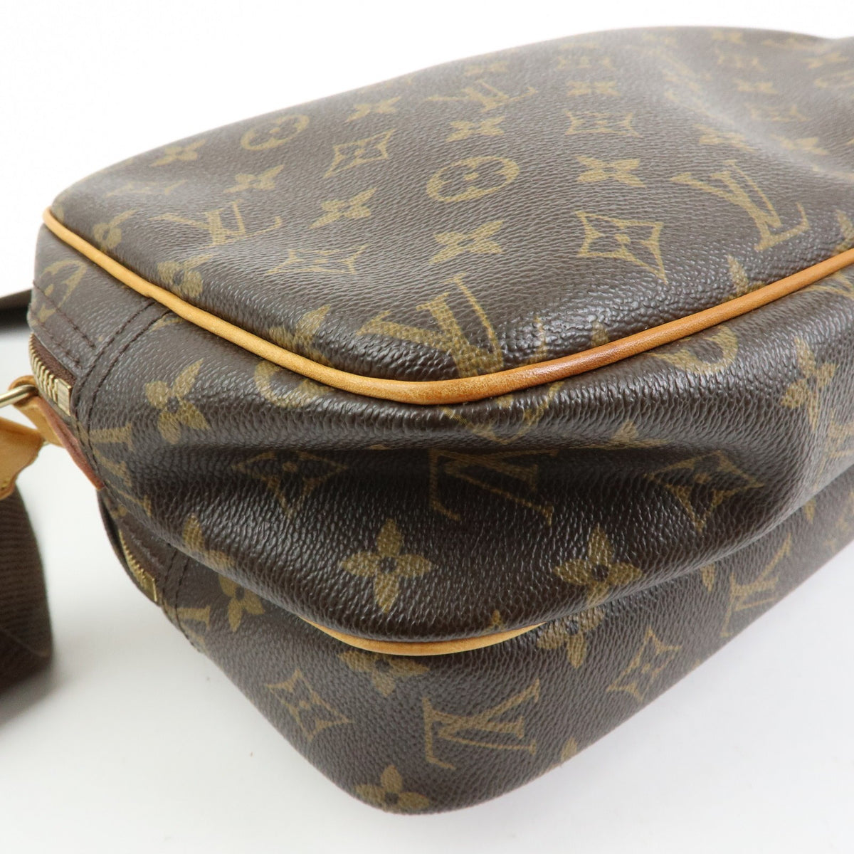 Louis Vuitton Reporter Monogram Canvas, Brown, Canvas, Shoulder Bag