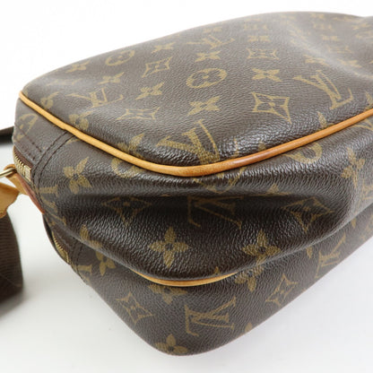 Louis Vuitton Reporter Monogram Canvas, Brown, Canvas, Shoulder Bag