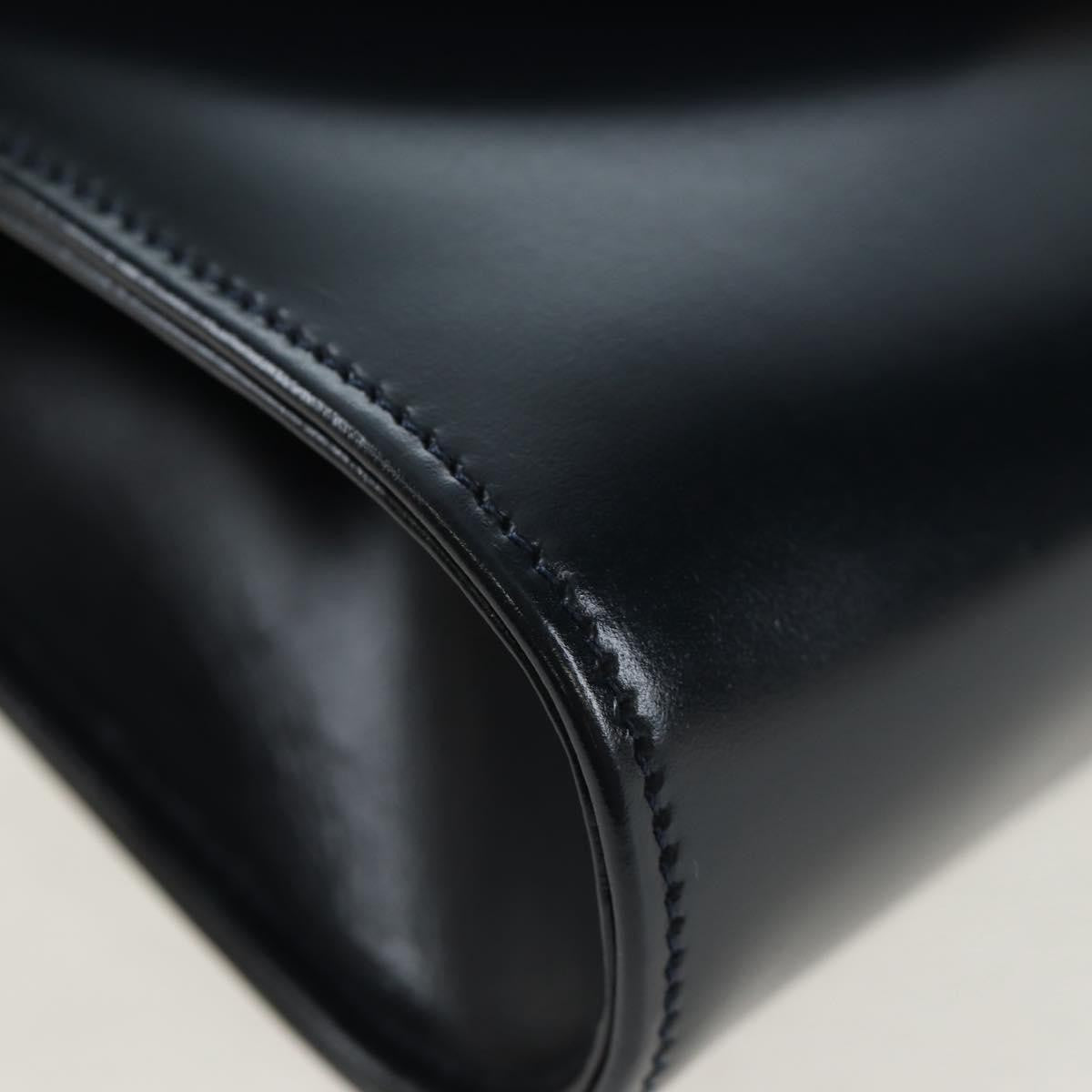 Cartier Sapphire Line Leather, Navy, Leather, Shoulder Bag