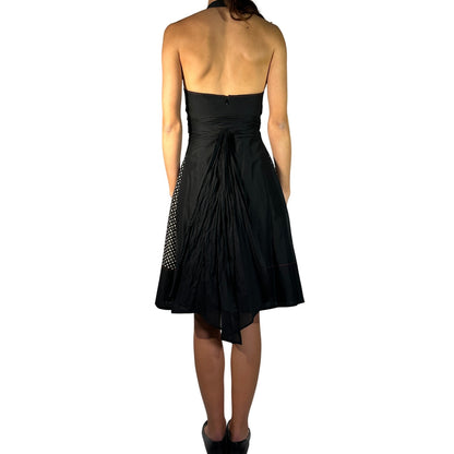 PAULE KA Polka Dot Halter Dress