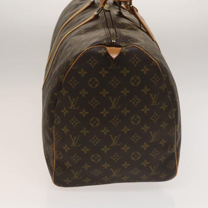 Louis Vuitton Keepall Bag Monogram Canvas, BROWN, CANVAS, Travel bag