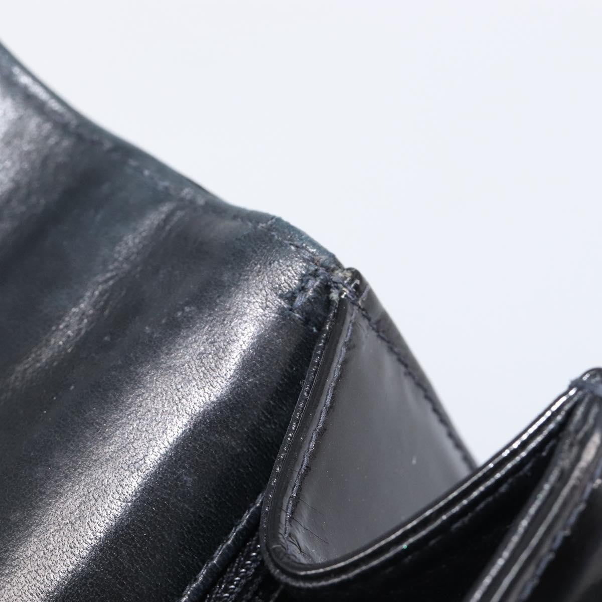 Chanel Chain Handle Leather, Black, Patent Leather, Tote Bag