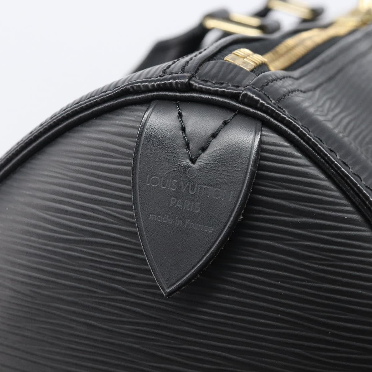 Louis Vuitton Keepall Epi Leather, Black, Leather, Travel Bag