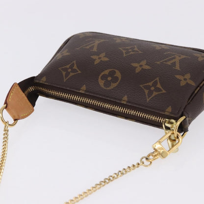 Louis Vuitton Mini pochette accessoires Canvas, Brown, Canvas, Clutch