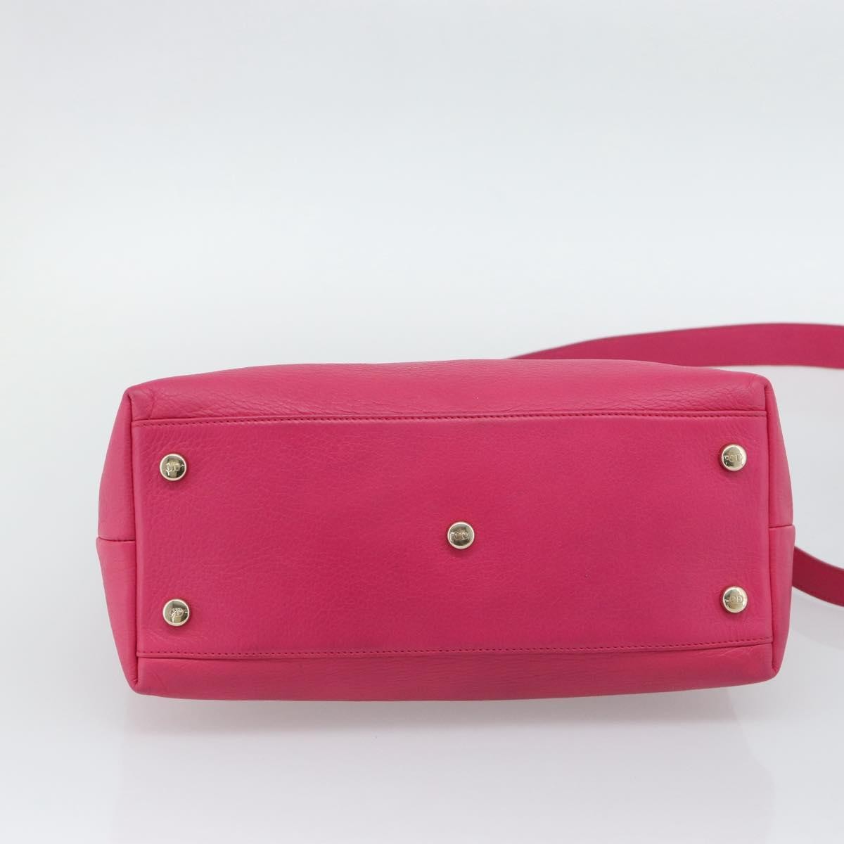 Christian Dior Granville Satchel Leather, Pink, Leather, Handbag