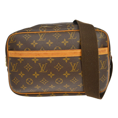 Louis Vuitton Reporter Monogram, Brown, Canvas, Shoulder Bag
