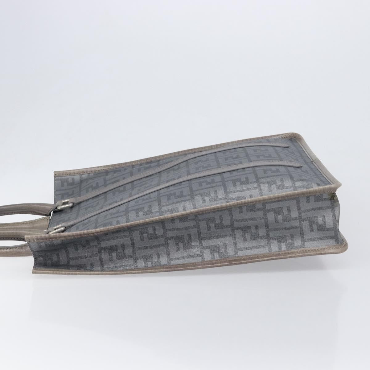 Fendi Open Shopping Zucca Canvas, Gray, Canvas, Tote Bag