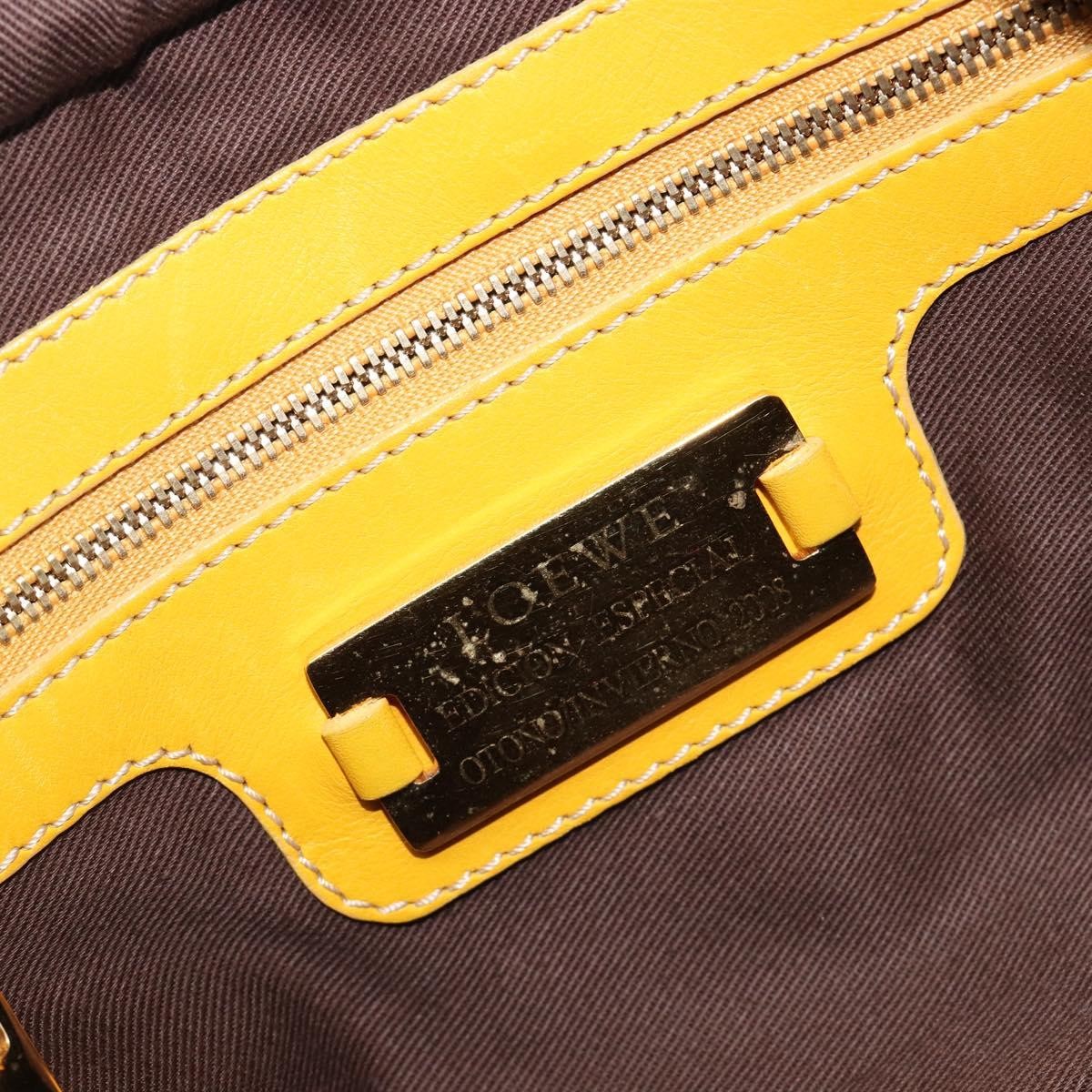 Loewe Amazona Suede, Yellow, Suede, Handbag