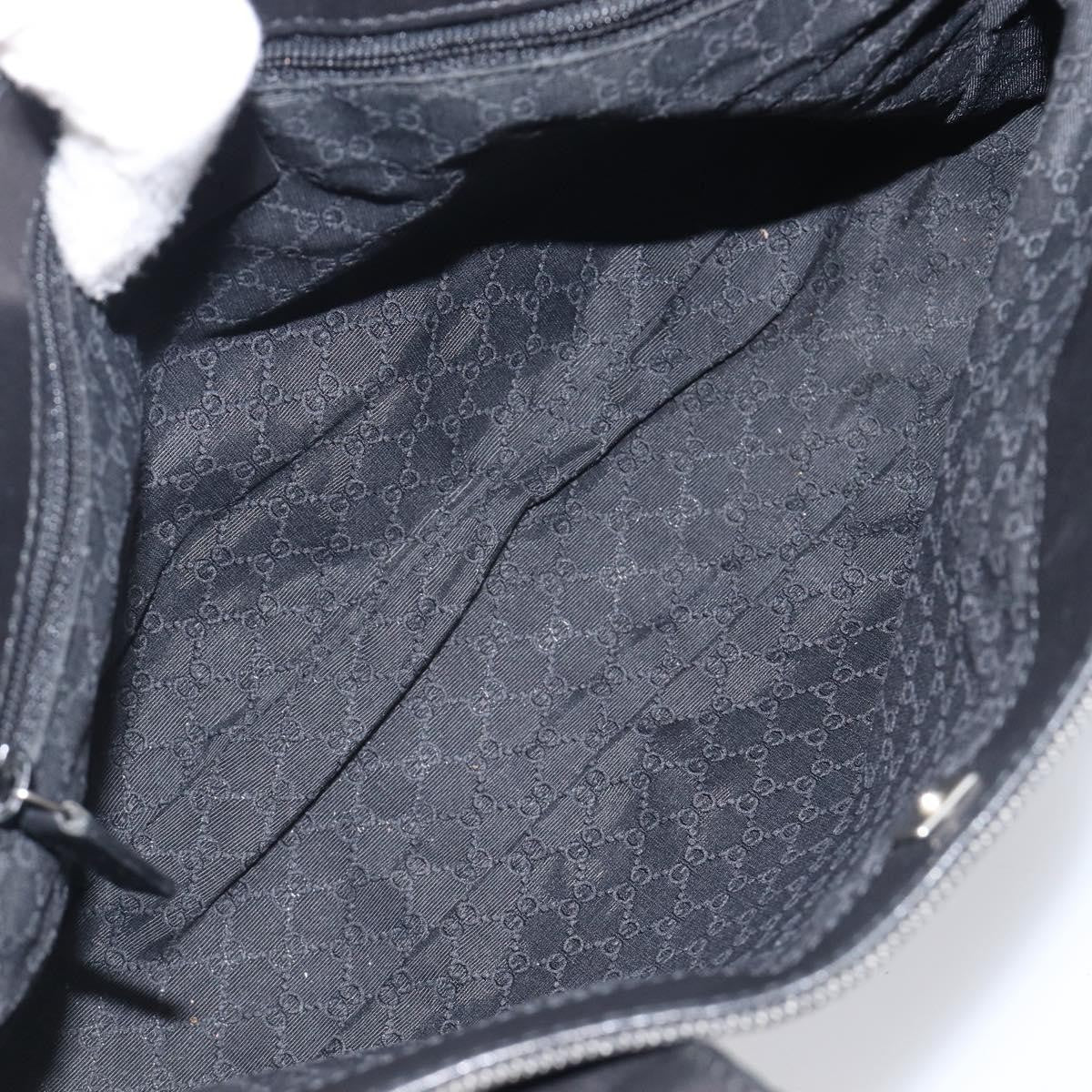 Gucci Sherry Line Tote Canvas, Black, Canvas, Tote Bag
