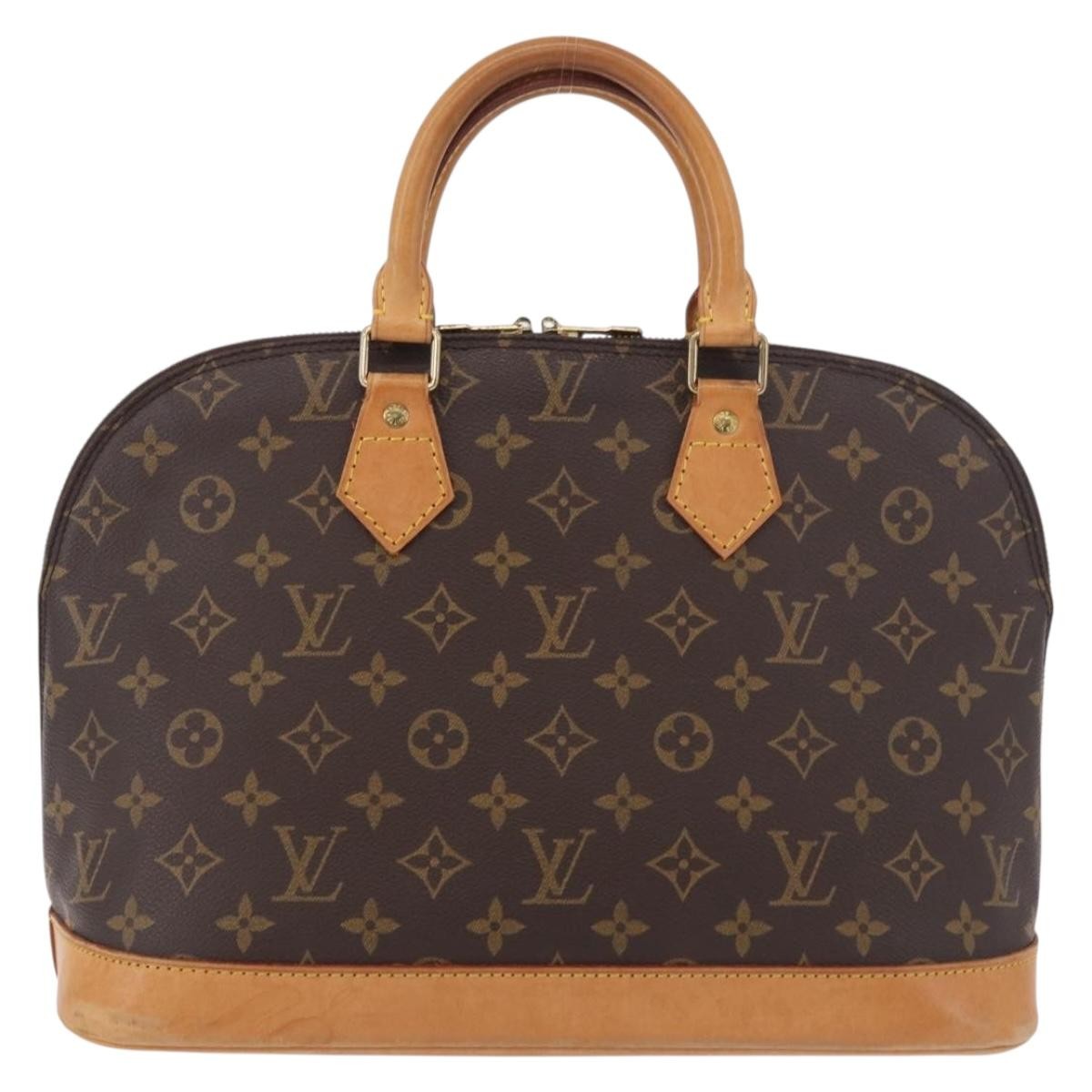 Louis Vuitton Vintage Alma Monogram Canvas, Brown, Canvas, Handbag