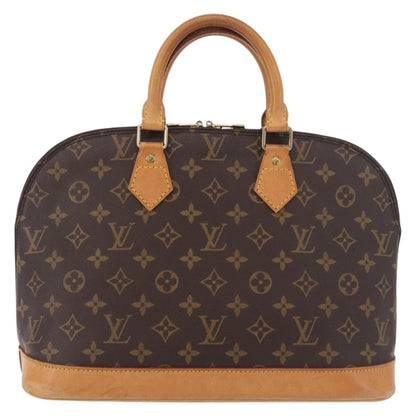 Louis Vuitton Vintage Alma Monogram Canvas, Brown, Canvas, Handbag