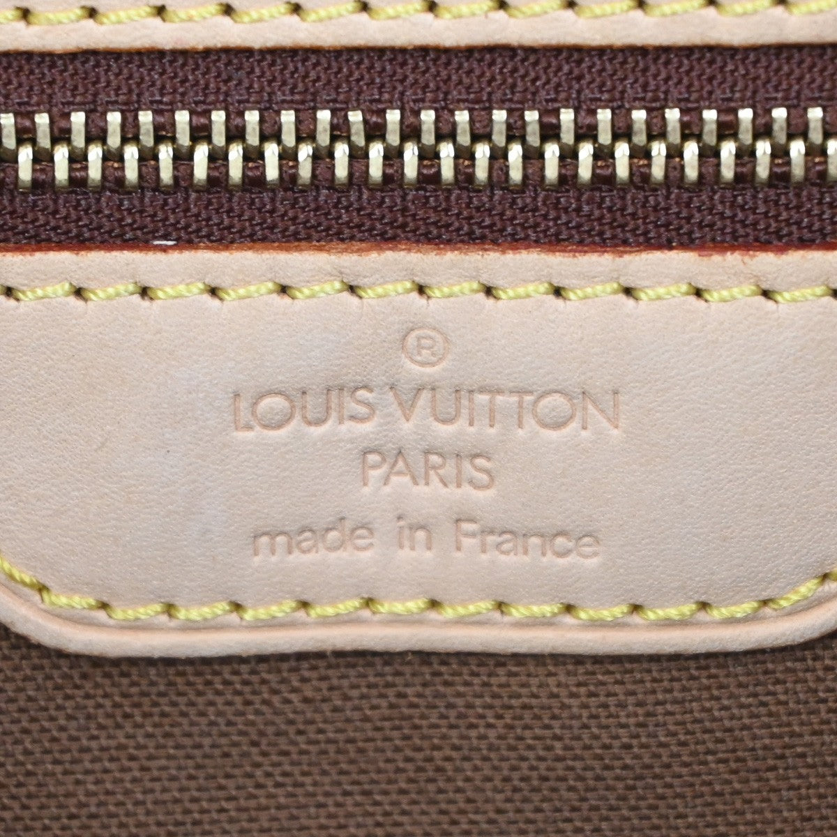 Louis Vuitton Batignolles Monogram Canvas, Brown, Leather, Tote Bag