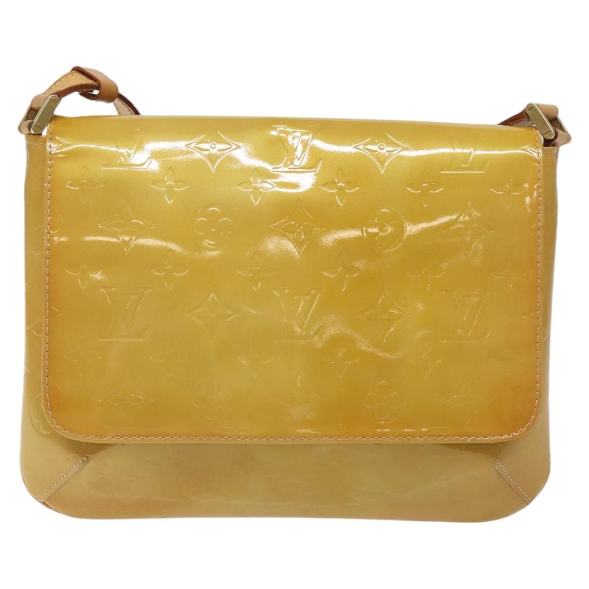 Louis Vuitton Thompson Street Monogram Vernis, Yellow, Patent Leather, Shoulder Bag