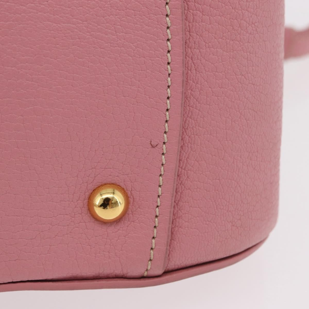 Miu Miu Madras Bowler Leather, Pink, Leather, Handbag