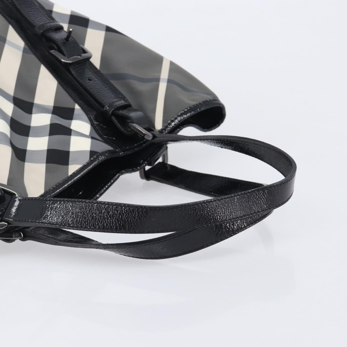 Burberry Nova Check Tote canvas check pattern, Black, Nylon, Handbag