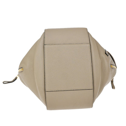 Loewe Hammock Leather, Beige, Leather, Handbag