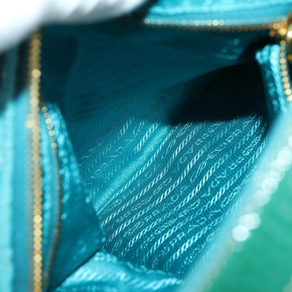 Prada Zip Hobo Chevron Tessuto, Blue, Nylon, Shoulder Bag