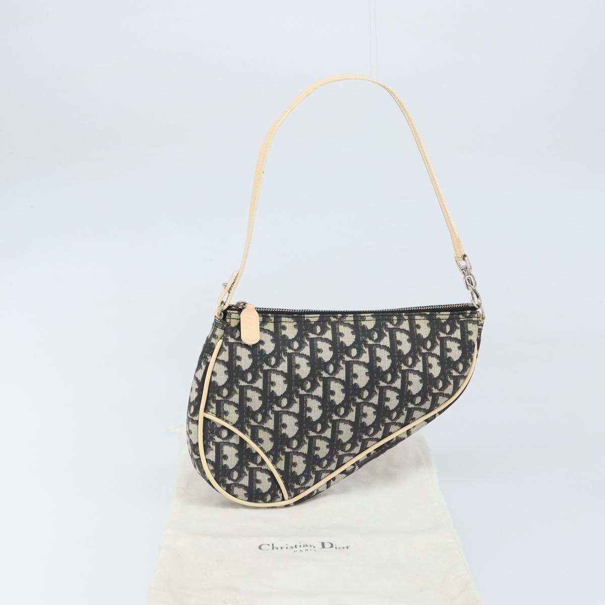 Christian Dior Saddle Tripple Pouch Oblique Canvas, BLACK, CANVAS, Shoulder bag