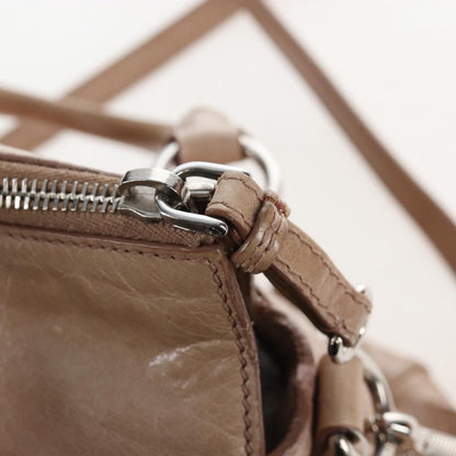 Miu Miu Bow Satchel Cervo Leather, Beige, Leather, Handbag