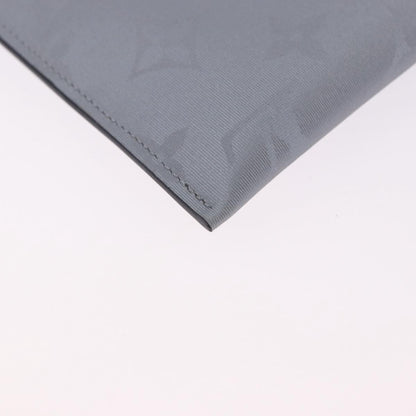 Louis Vuitton Alpha Pouch Limited Edition Monogram Satellite Canvas, Silver, Canvas, Clutch