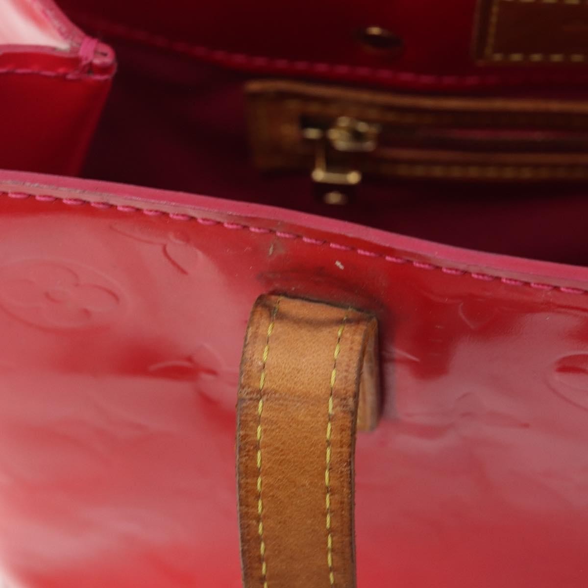 Louis Vuitton Reade Monogram Vernis, Pink, Patent Leather, Handbag