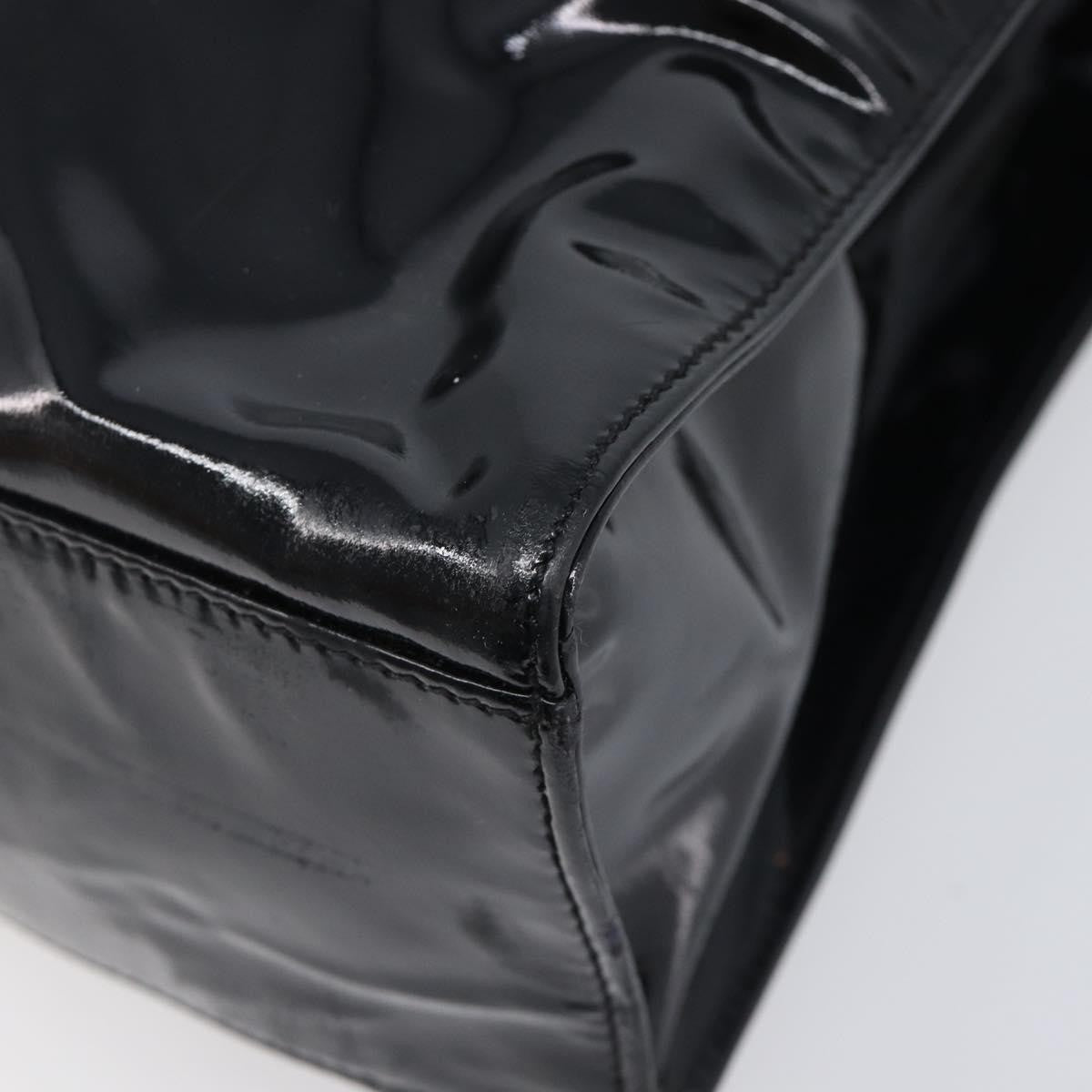 Chanel Coco Mark Patent Leather, Black, Patent Leather, Shoulder Bag
