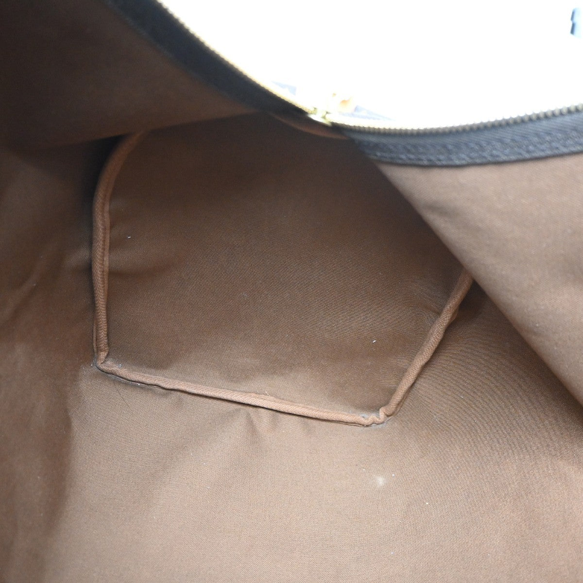 Louis Vuitton Keepall Monogram Canvas, Brown, Leather, Travel Bag