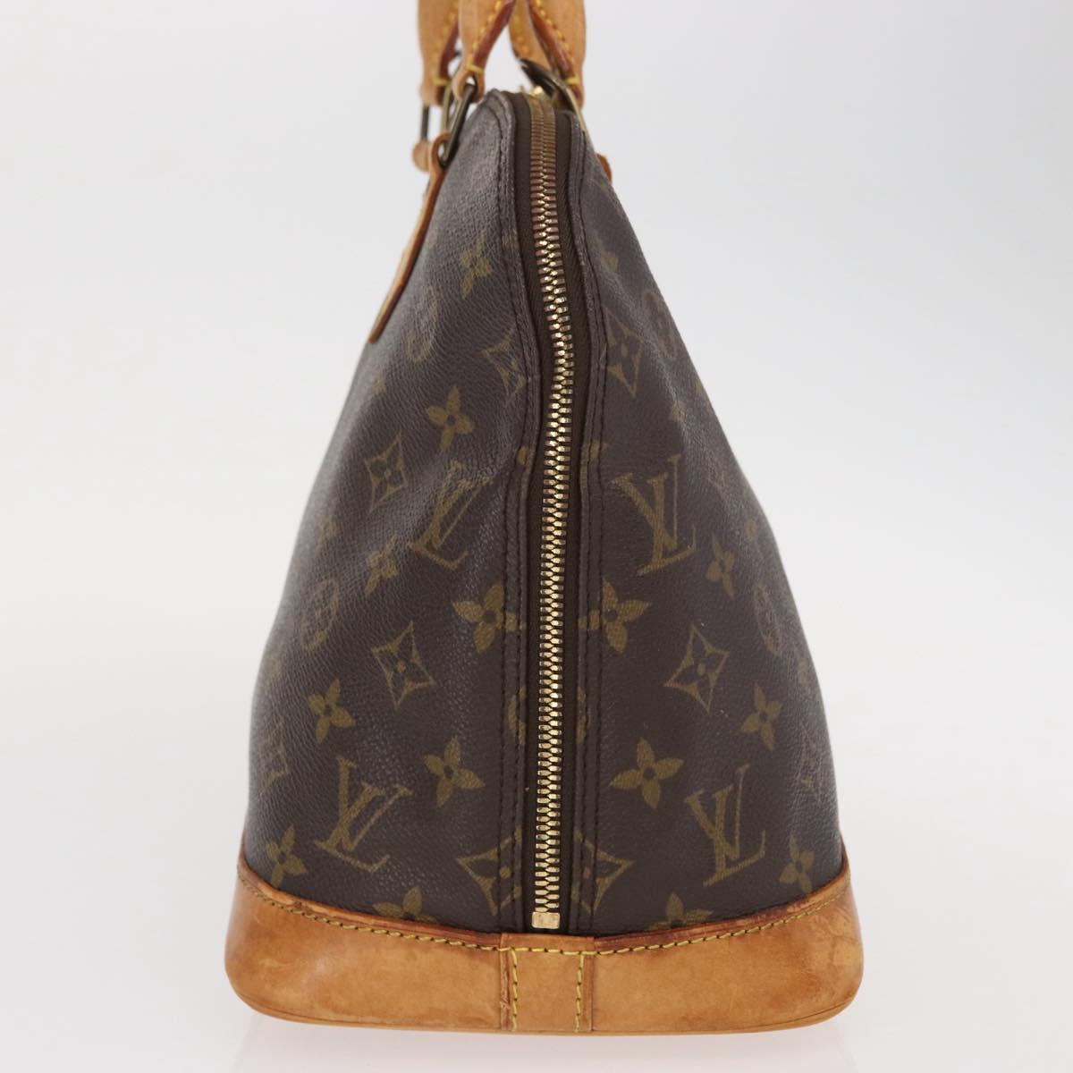 Louis Vuitton Alma Handbag Monogram Canvas, BROWN, CANVAS, Handbag