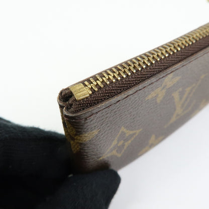 Louis Vuitton Key Monogram Canvas, Brown, Canvas, Clutch