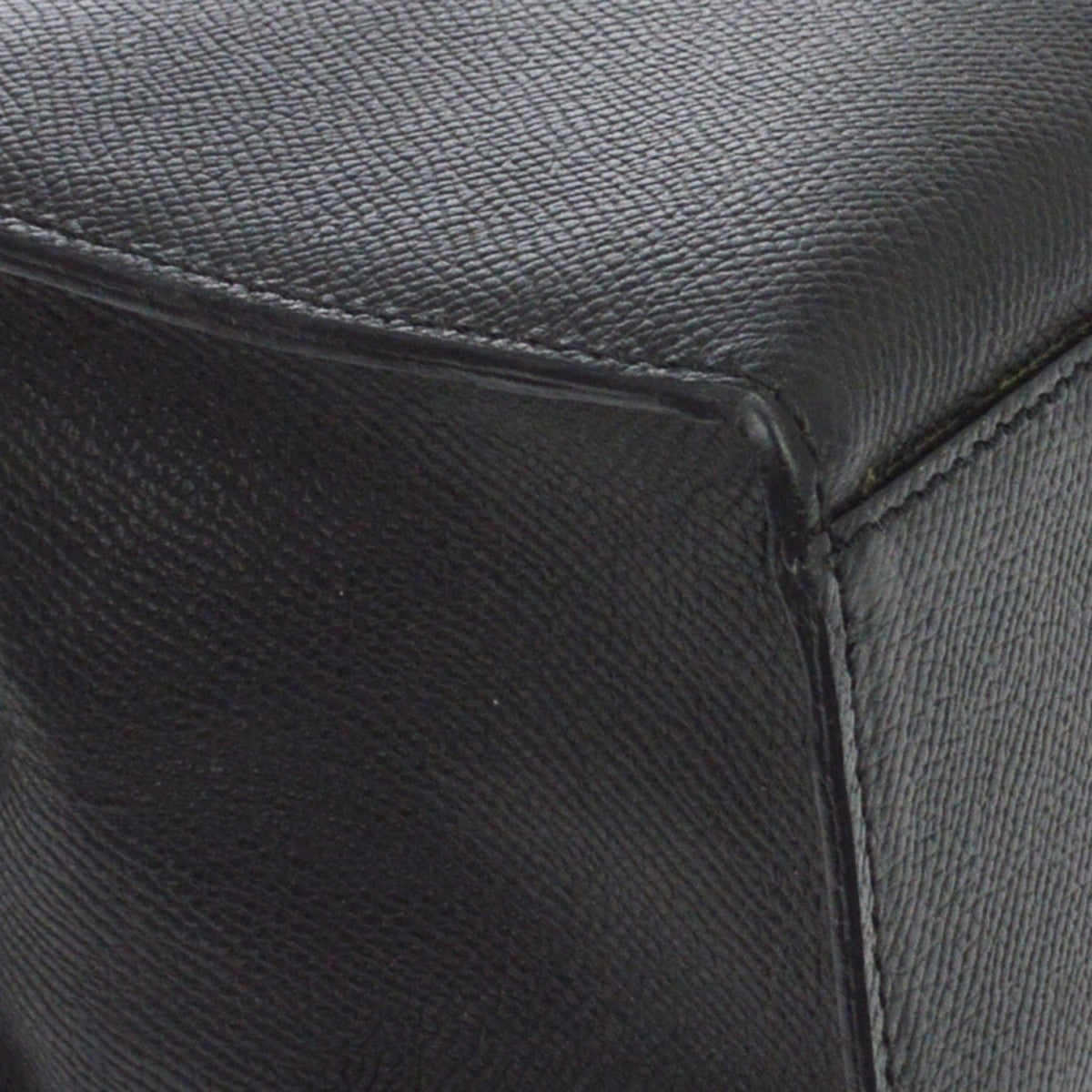 Celine Vintage Turnlock Leather, Black, Leather, Shoulder Bag