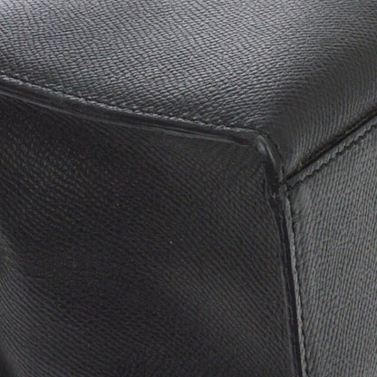 Celine Vintage Turnlock Leather, Black, Leather, Shoulder Bag