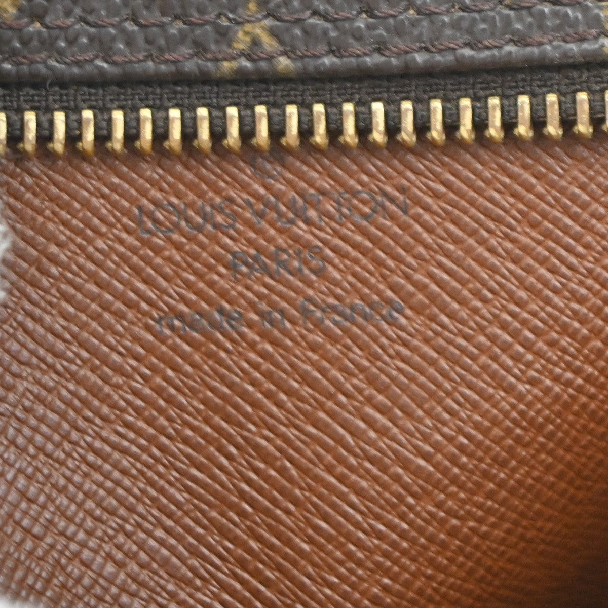 Louis Vuitton Amazone Leather, Brown, Canvas, Shoulder Bag