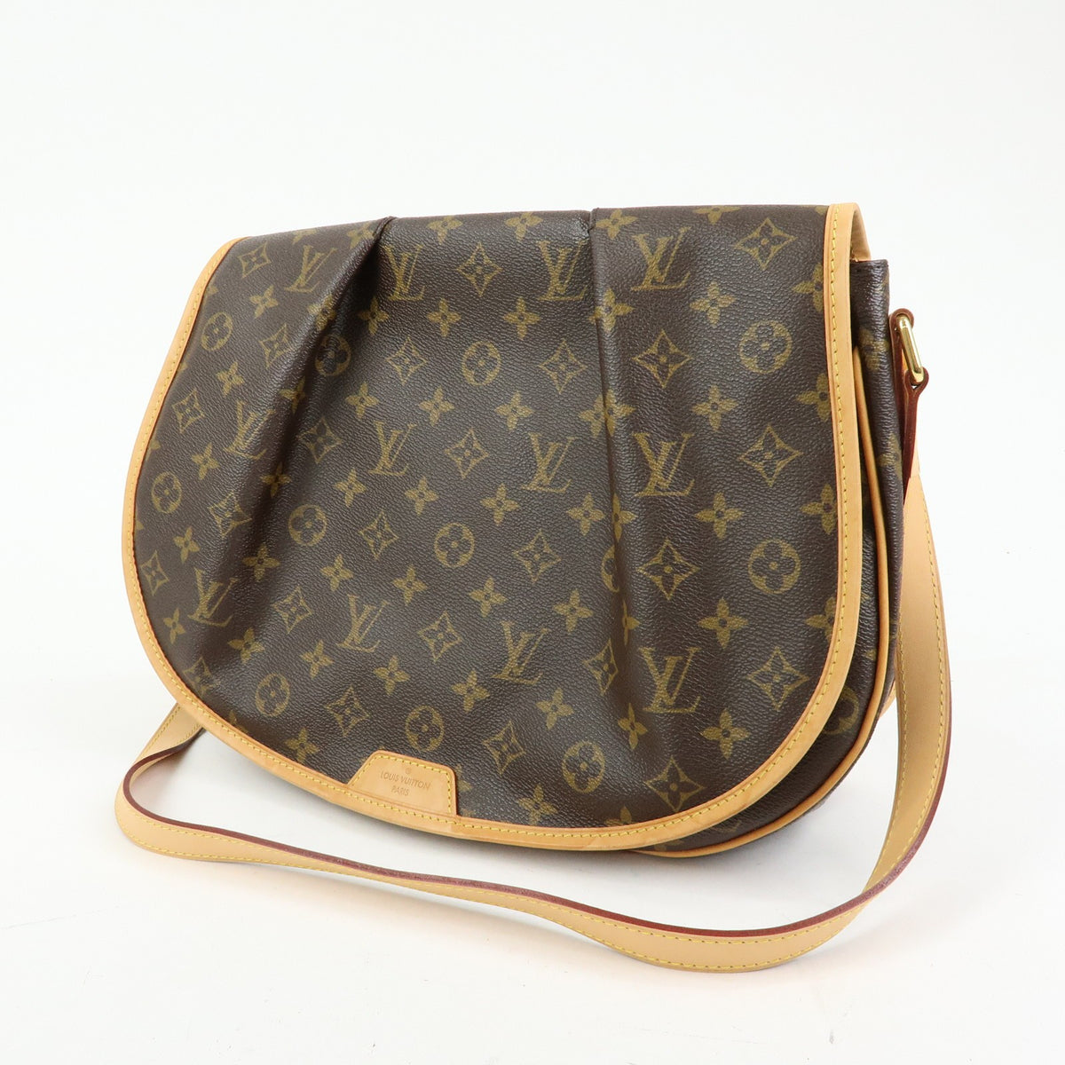 Louis Vuitton Menilmontant Monogram Canvas, Brown, Canvas, Handbag