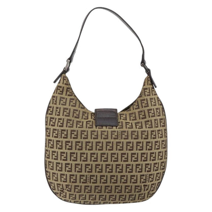 Fendi Mamma Baguette Zucca canvas, BROWN, CANVAS, Handbag