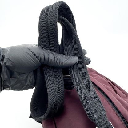 Prada Technical Zip Tessuto, Burgundy, Nylon, Crossbody Bag