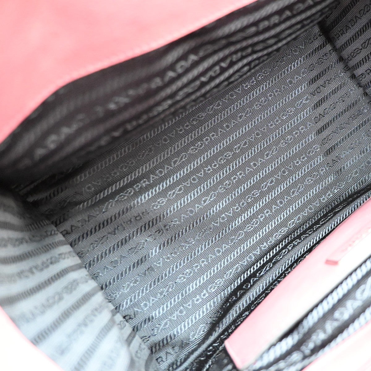 Prada Double Zip Lux Convertible Saffiano Leather, Pink, Leather, Tote Bag