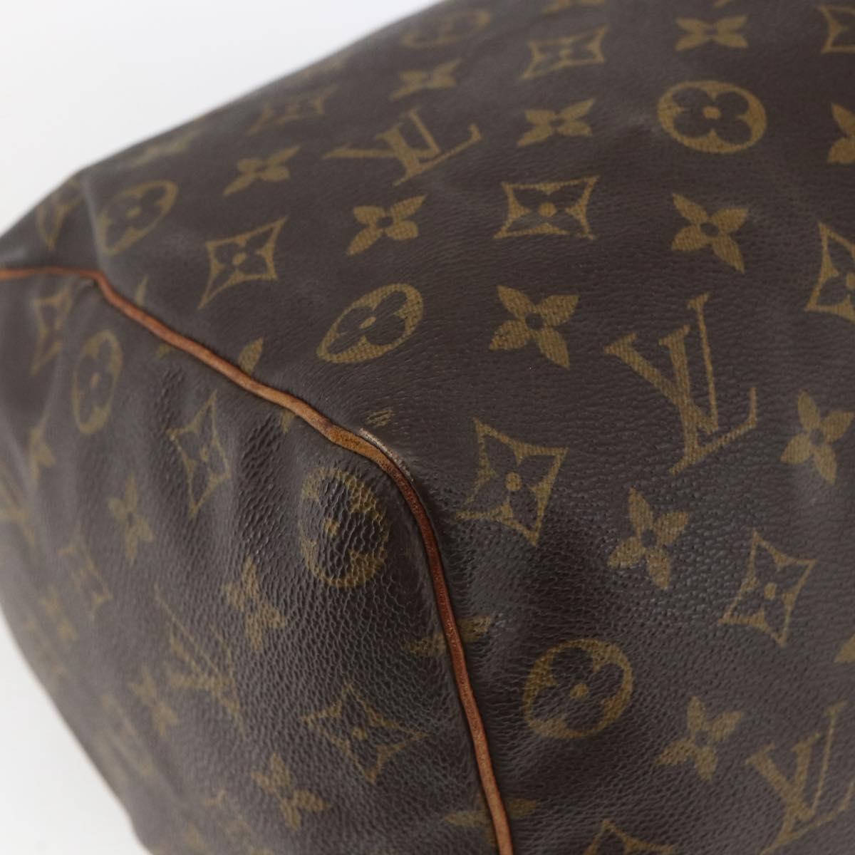 Louis Vuitton Speedy Handbag Monogram Canvas, BROWN, CANVAS, Handbag