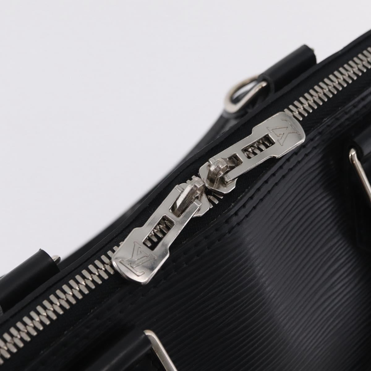 Louis Vuitton Alma Epi Leather, Black, Leather, Handbag