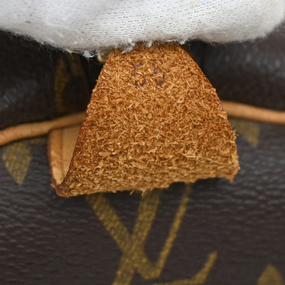Louis Vuitton Keepall Monogram Canvas, Brown, Leather, Travel Bag