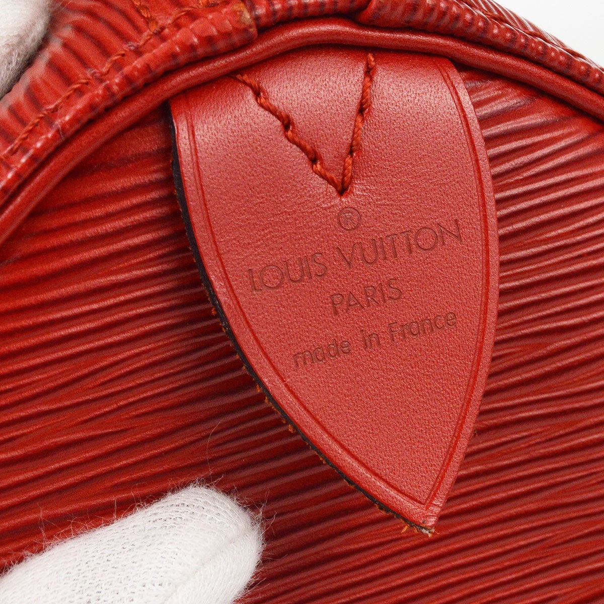 Louis Vuitton Speedy Epi Leather, Red, Leather, Handbag