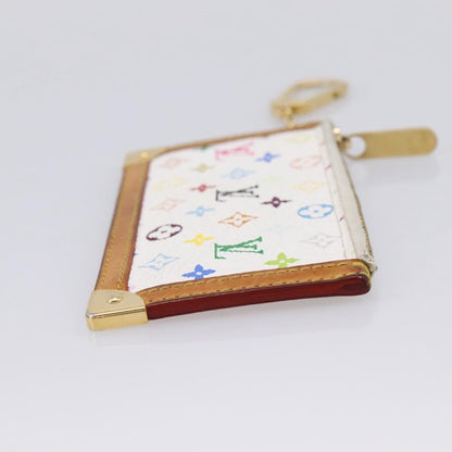 Louis Vuitton Pochette Clés Monogram Canvas, White, Canvas, Wallet